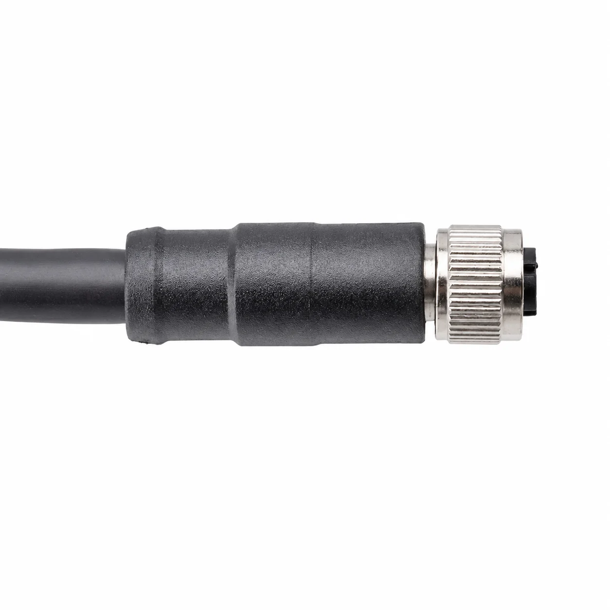 M12 Power Type Straight Female Overmolded Plug