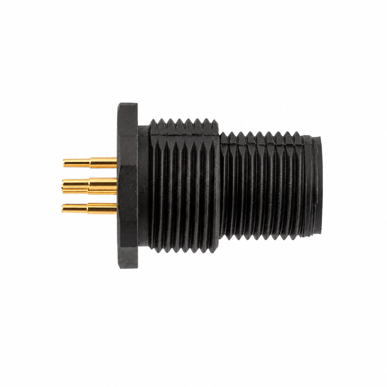 M12 Signal Type Back Mount Male Plastic Socket – PCB M15×1