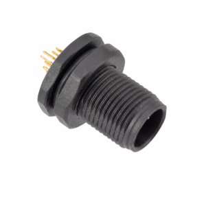 M12 Signal Type Back Mount Male Plastic Socket – Solder M12×1