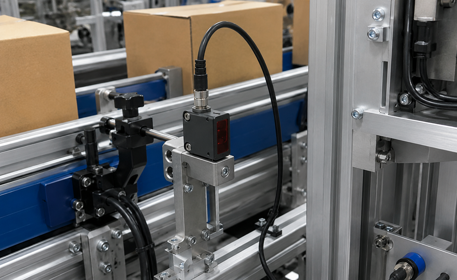 M12 connector used on industrial automation equipment