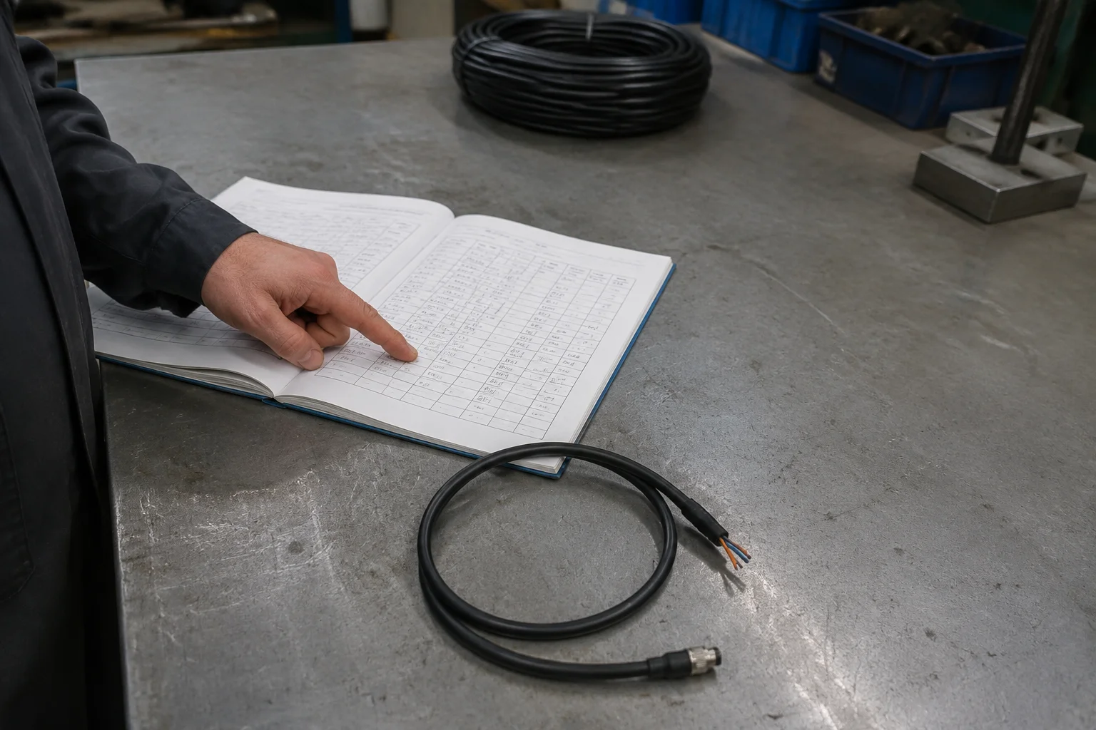 Verifying industrial cable quality