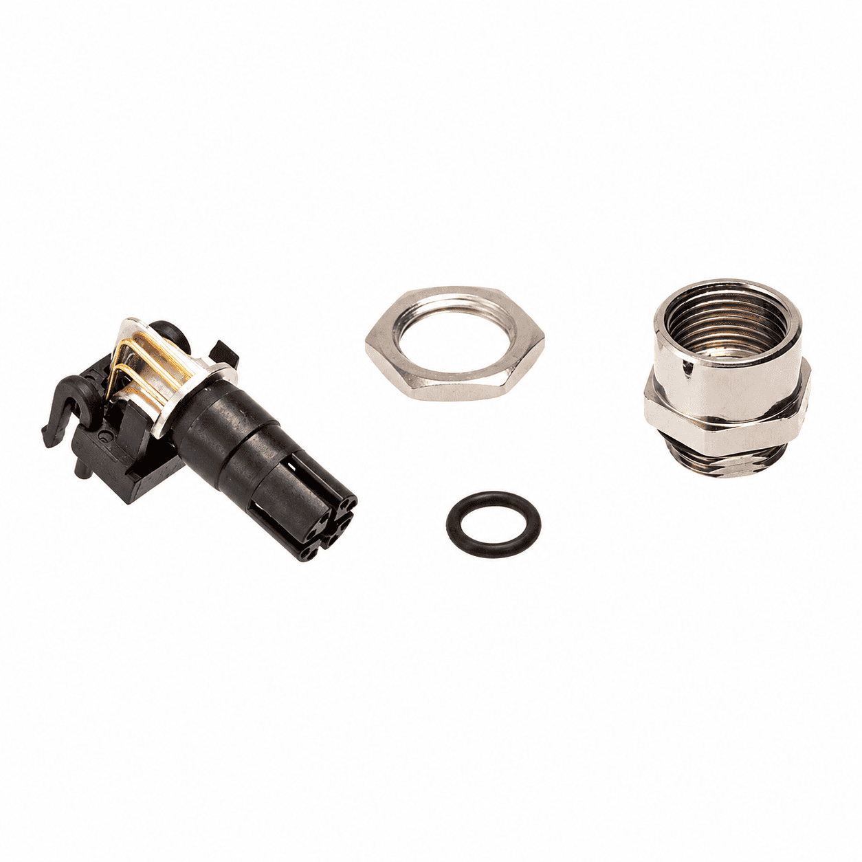 M12 Data Type Right Angle Female Socket – PCB