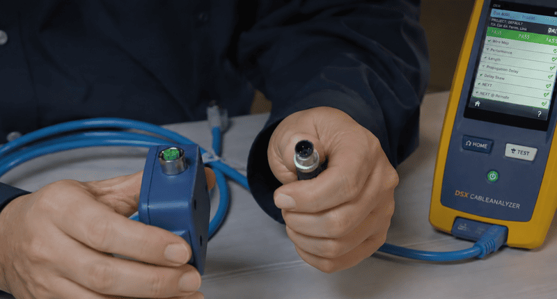 M12 connector wiring validation Approved M12 cable pin-to-pin wiring table and continuity test