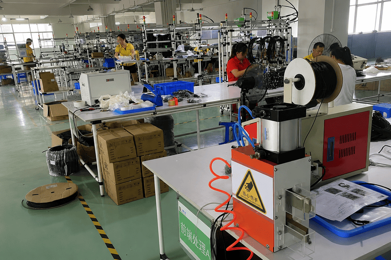 NITAI connector production and assembly area in Dongguan