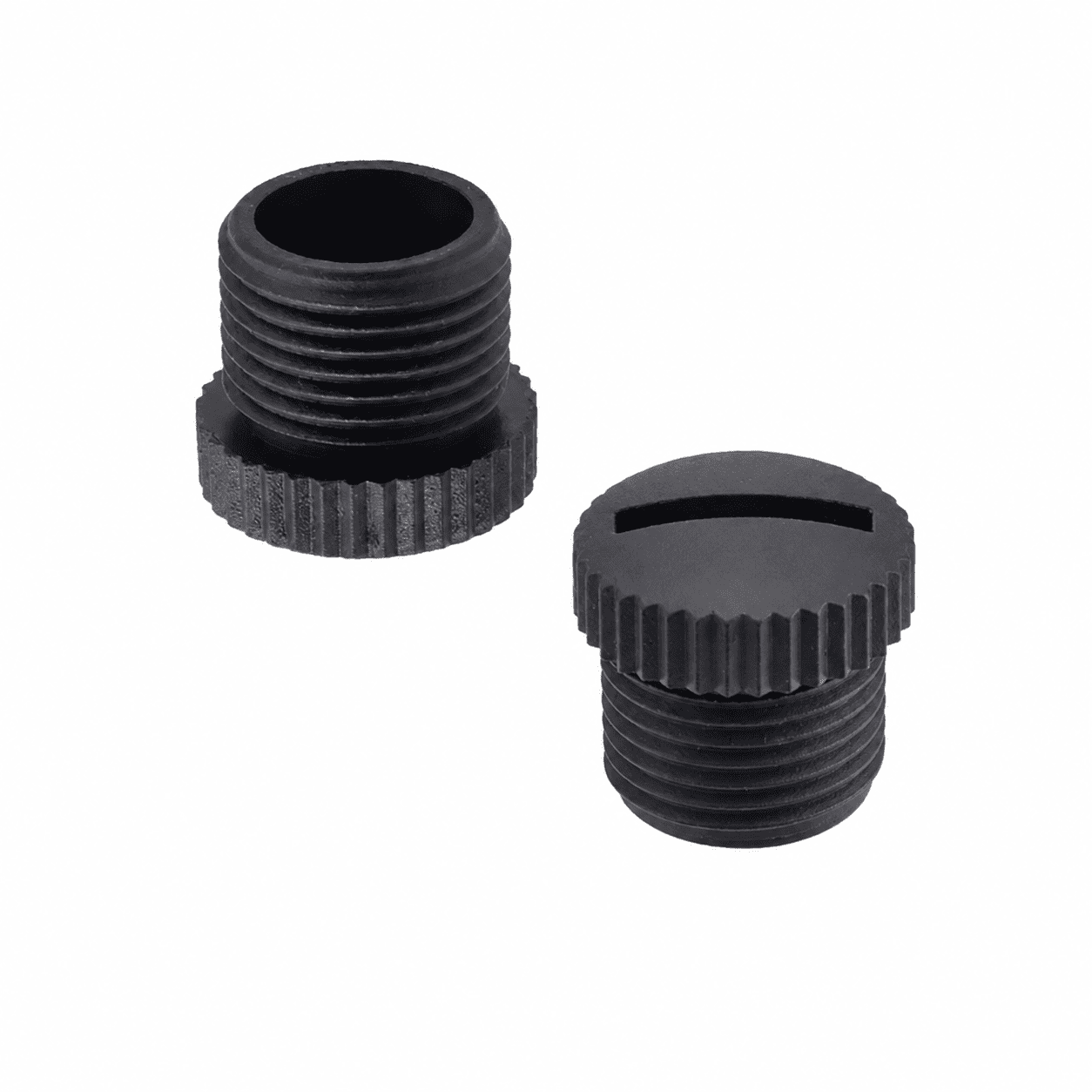 M12 Slotted Plastic Dust Cover – External Thread