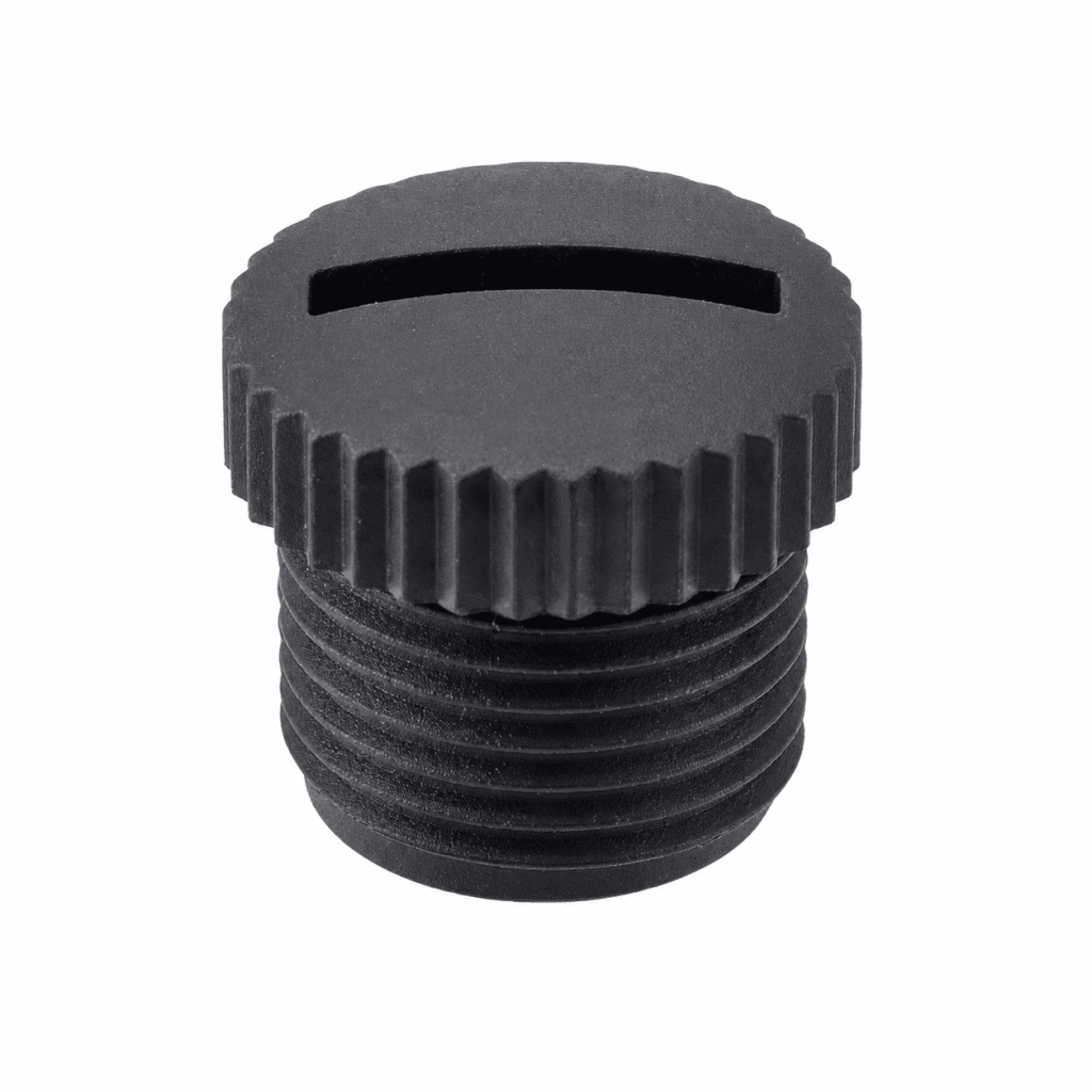 M12 Slotted Plastic Dust Cover – External Thread