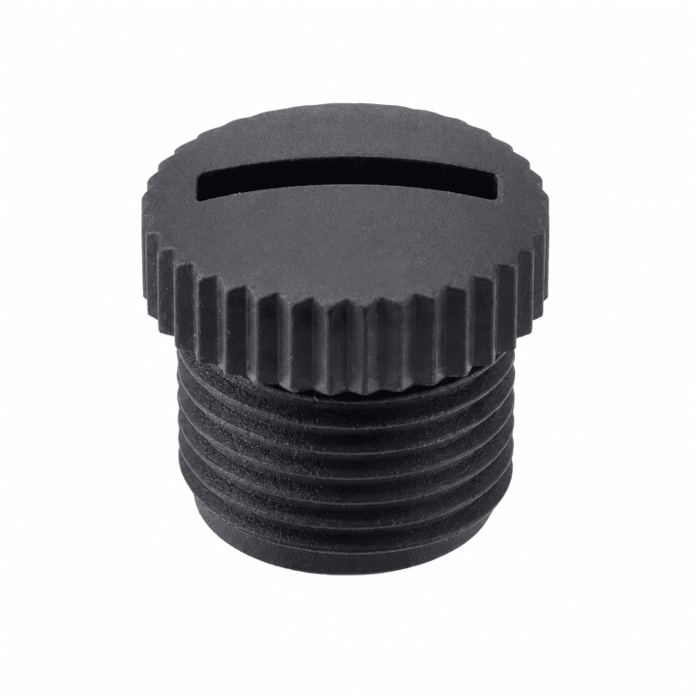M12 Slotted Plastic Dust Cover – External Thread