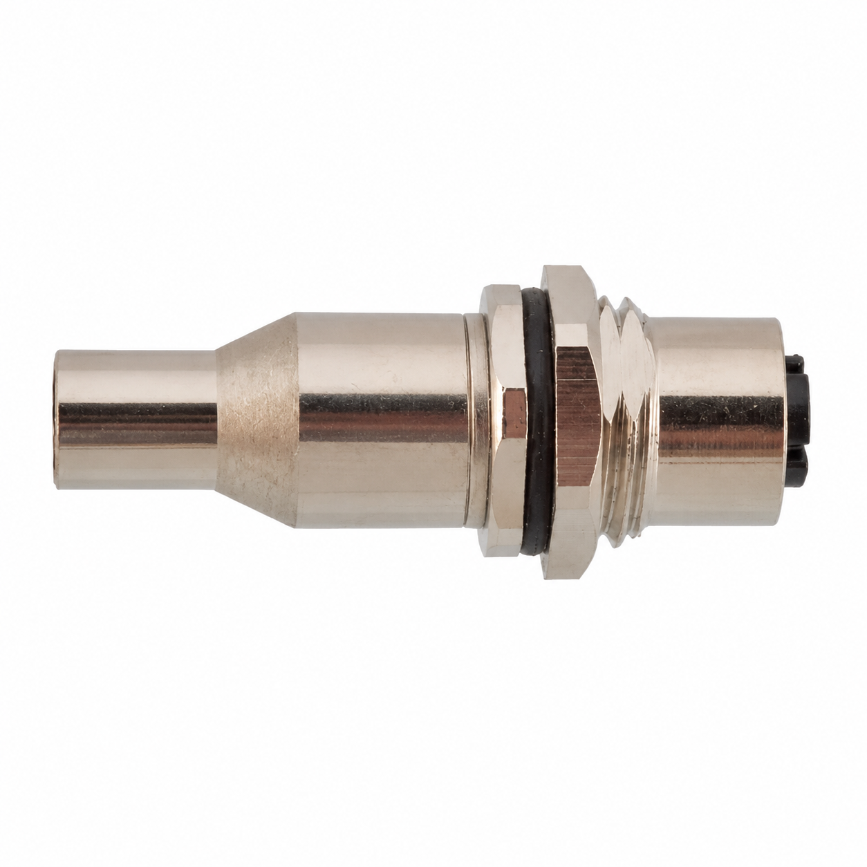 M12 Data Type X-Coded Back Mount Female Metal Shielded Socket – Solder M16×1.5