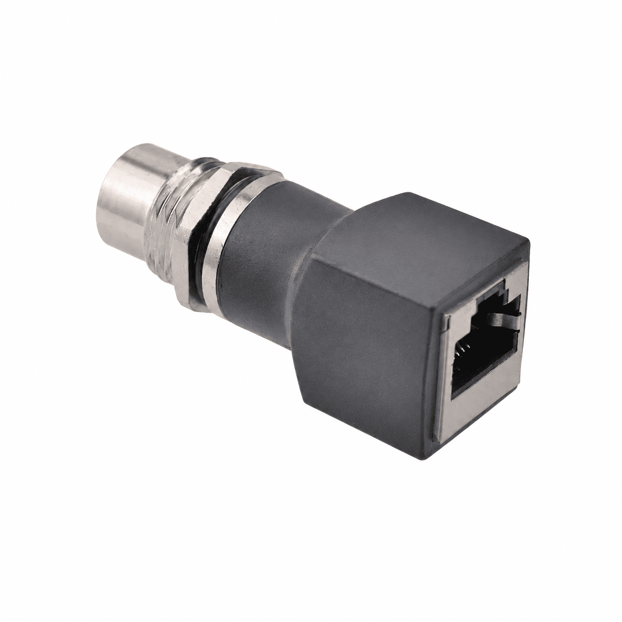M12 Data Type Straight Female to RJ45 Adapter