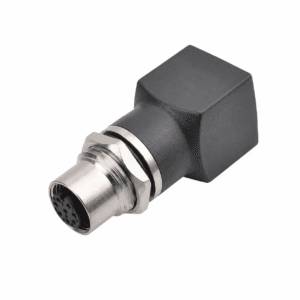 M12 Data Type Straight Female to RJ45 Adapter