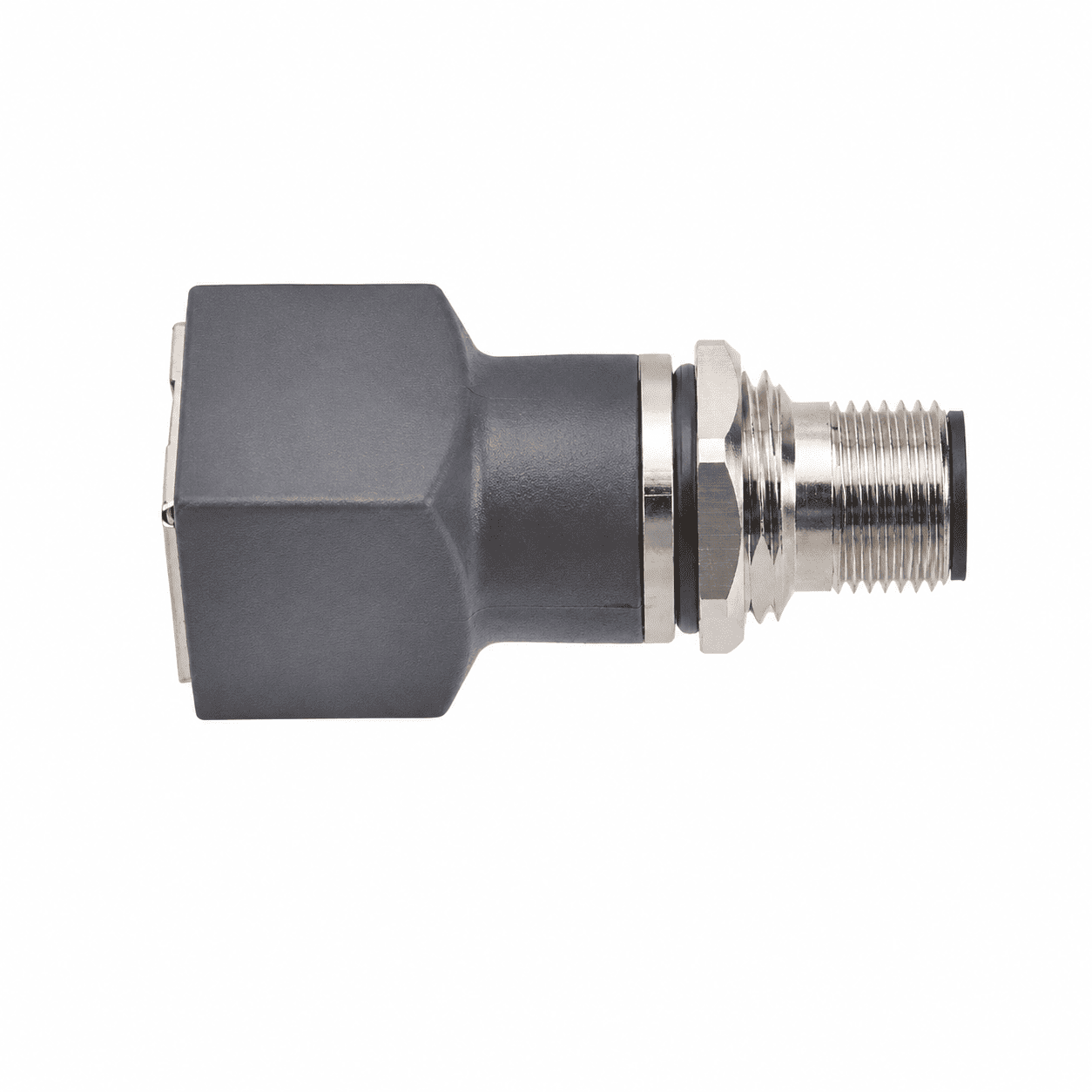 M12 Data Type Straight Male to RJ45 Adapter