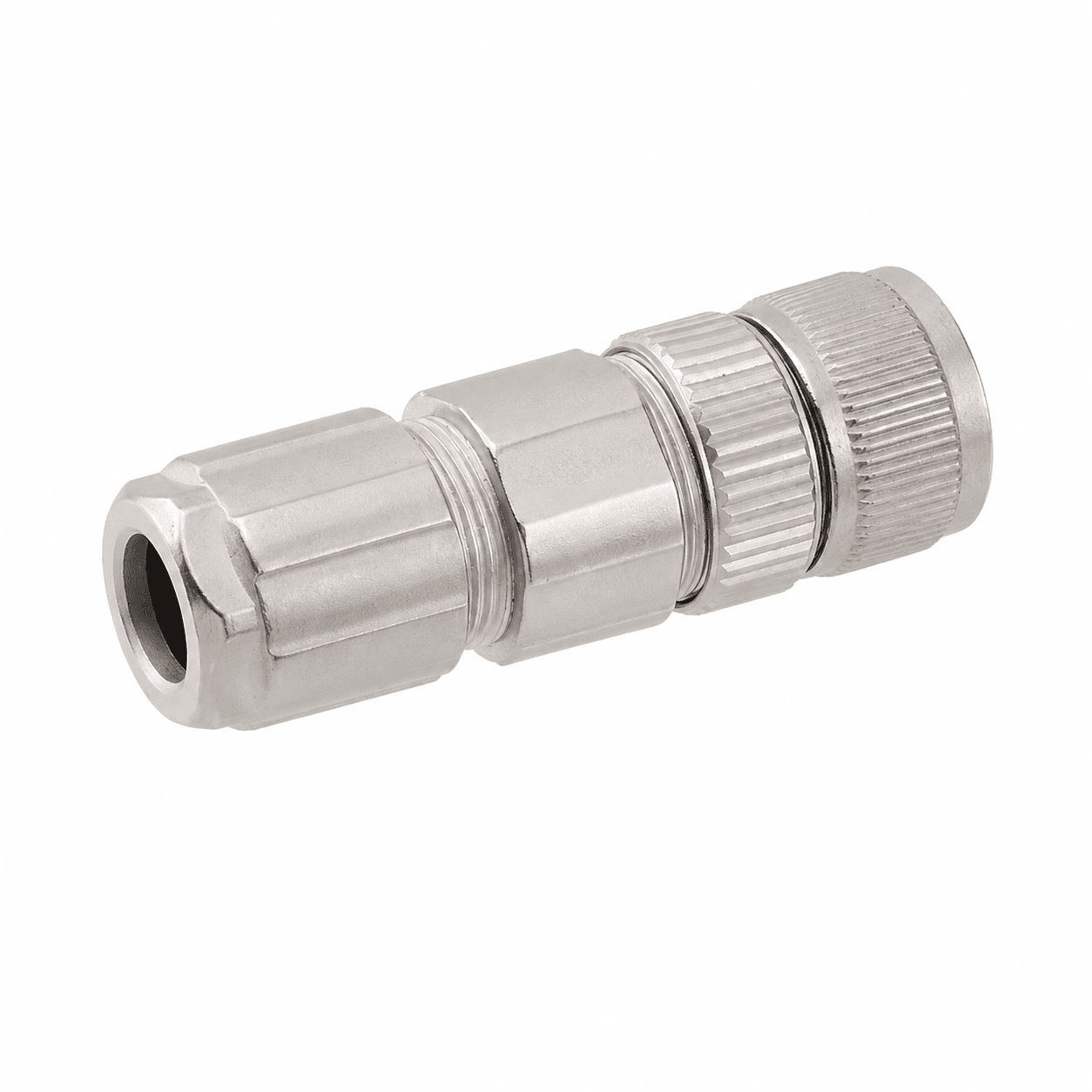 M12 Data Type Straight Female Metal Assembled Plug – Crimp PG9