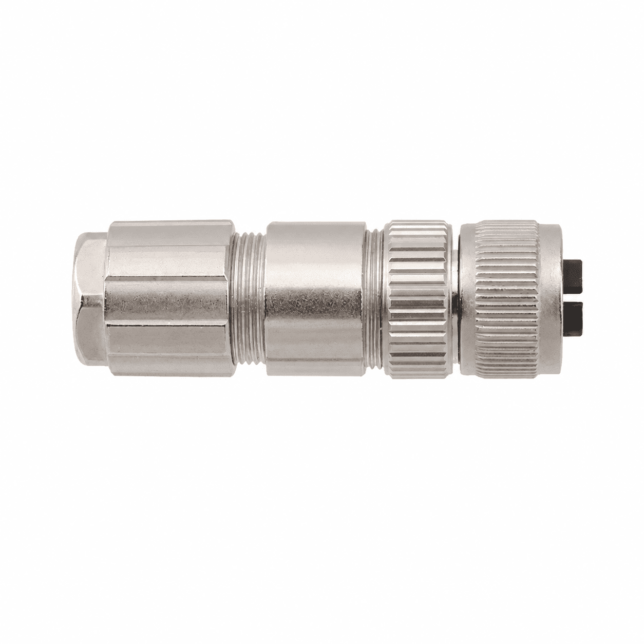 M12 Data Type Straight Female Metal Assembled Plug – Crimp PG9