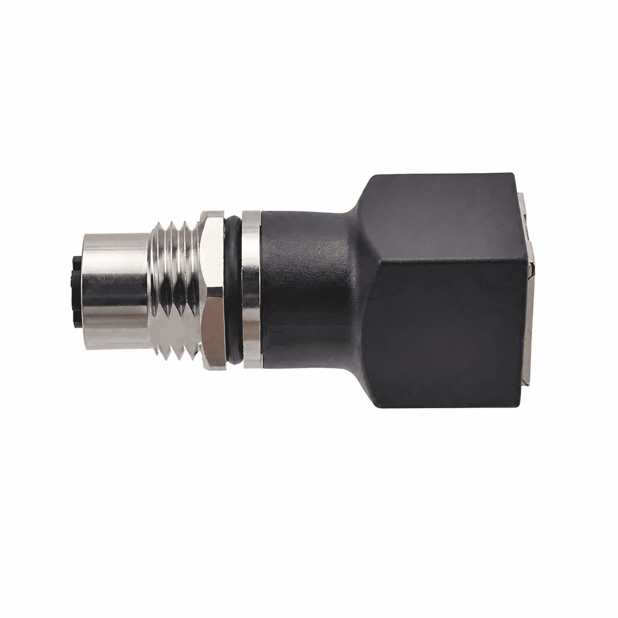 M12 Data Type Straight Female to RJ45 Adapter – 180°