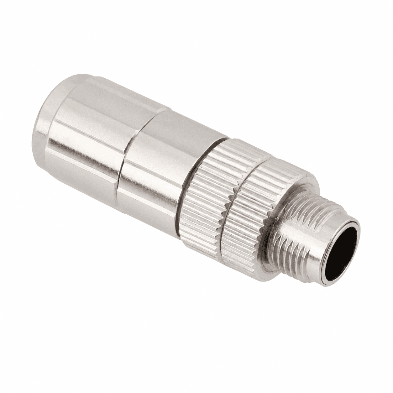 M12 Data Type Straight Male Metal Assembled Plug – Crimp PG9