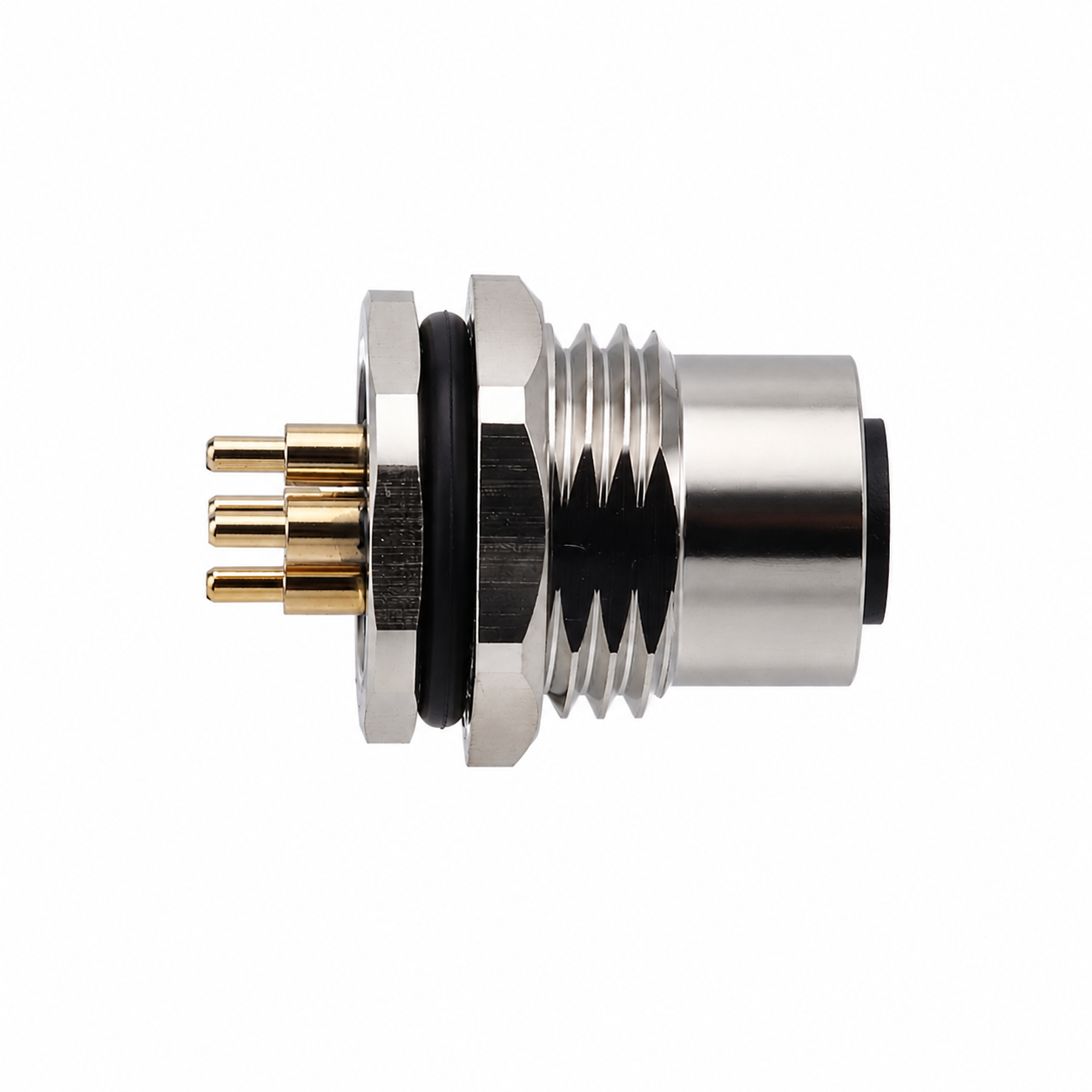 M12 Power Type Back Mount Female Socket – PCB M16×1.5 / PG9