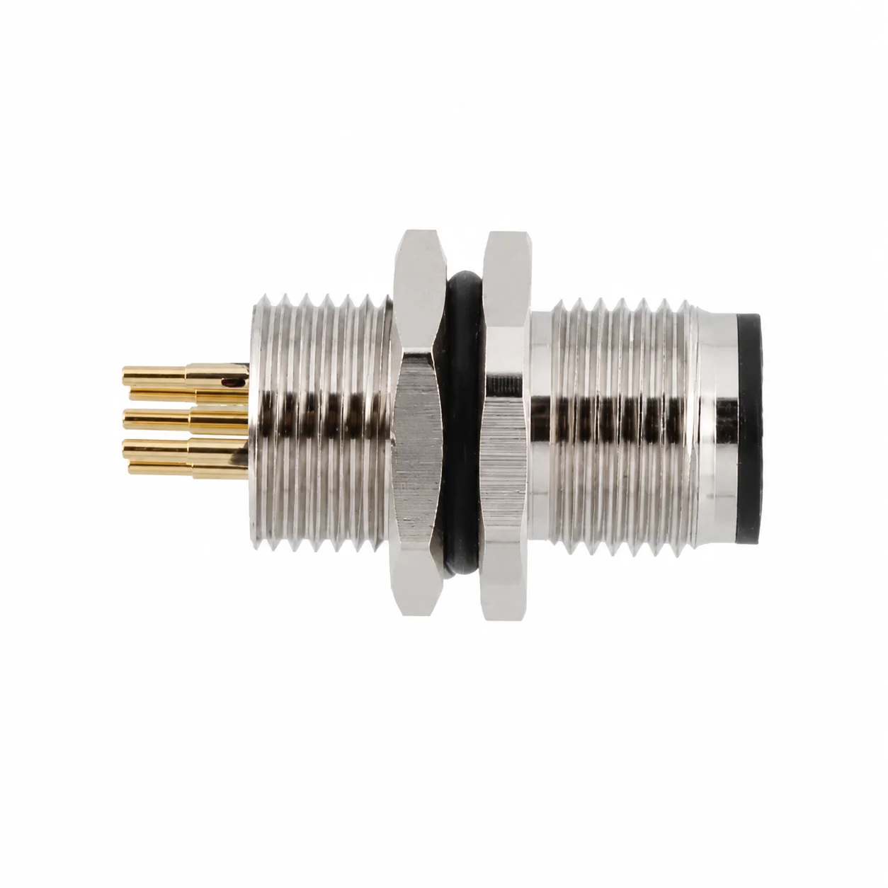 M12 Signal Type Front Mount Male Socket – PCB M12×1