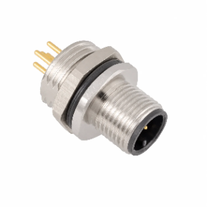 M12 Signal Type Front Mount Male Socket – PCB M16×1.5 / PG9