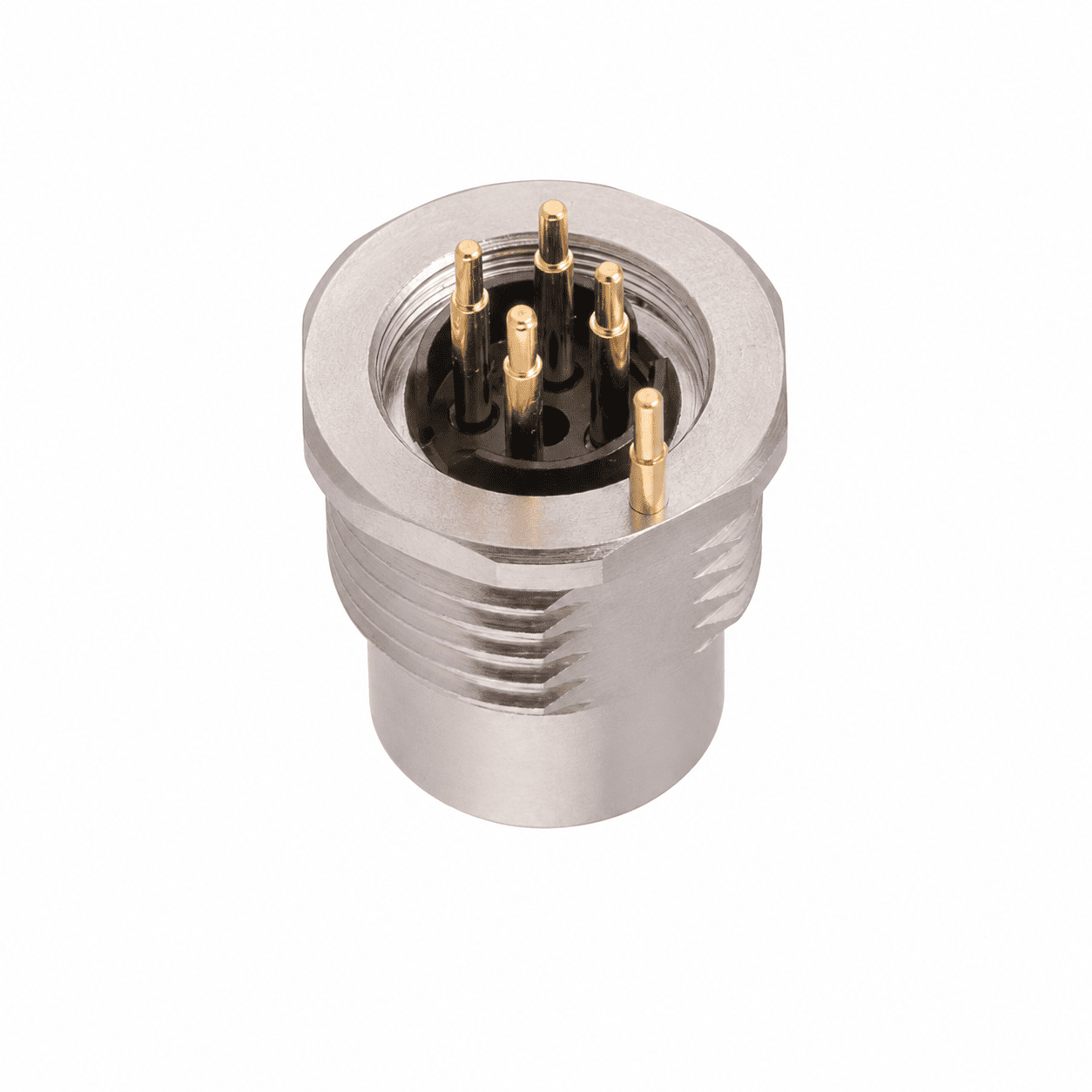 M12 Signal Type Back Mount Female Grounded Socket – PCB M16×1.5 / PG9