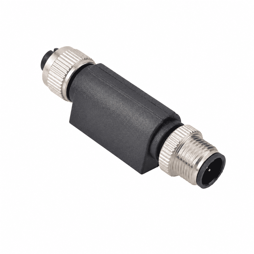 M12 Signal Type I-Type Male to Female Plastic Adapter