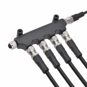 M12 Signal Type T-Type 1 Male to 5 Female Metal Adapter
