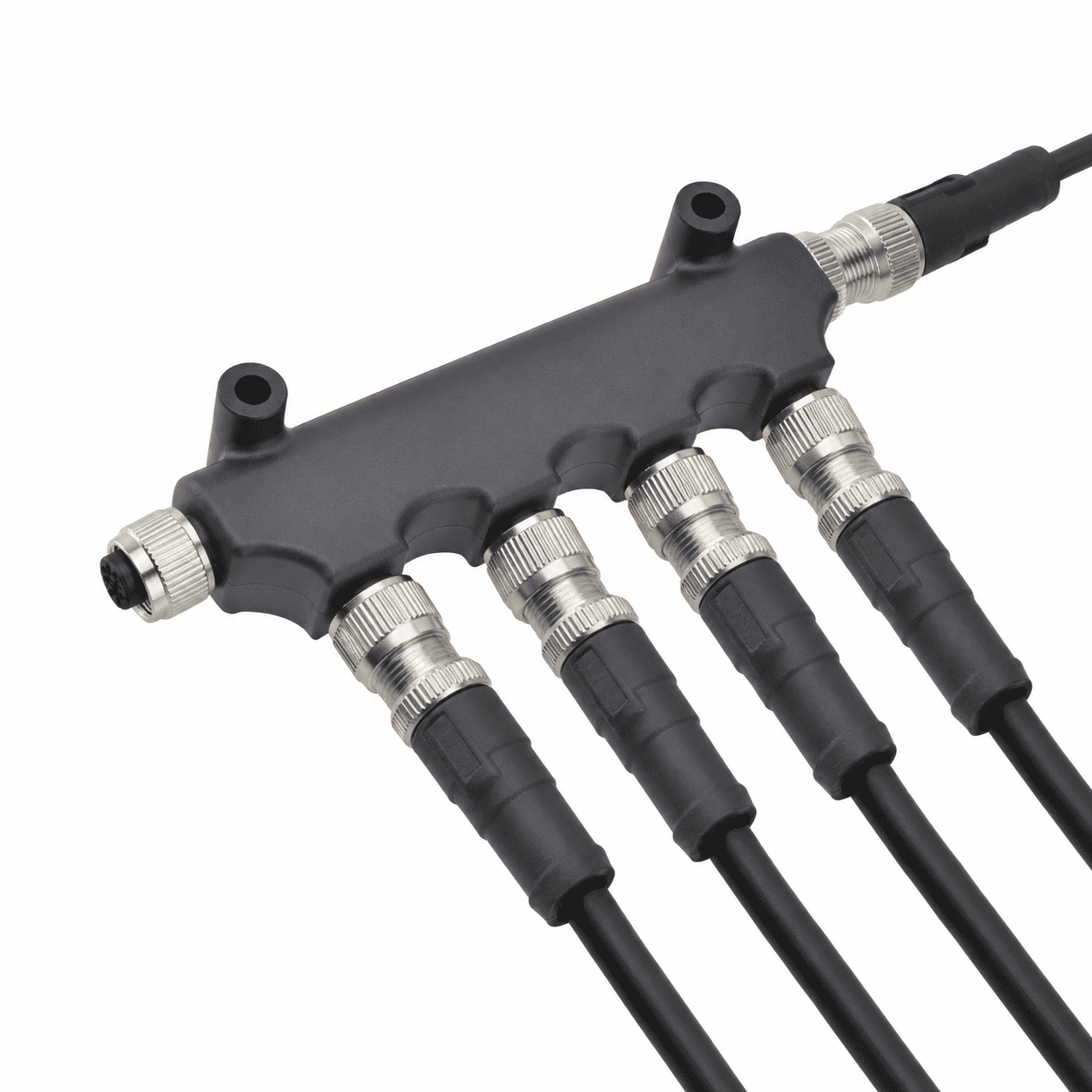 M12 Signal Type T-Type 1 Male to 5 Female Metal Adapter