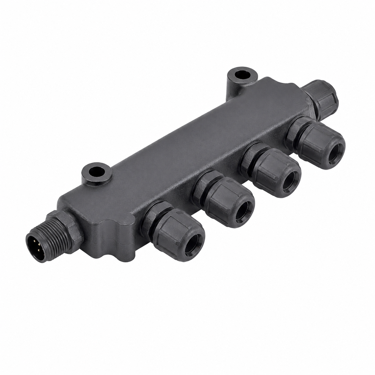 M12 Signal Type T-Type 1 Male to 5 Female Plastic Adapter