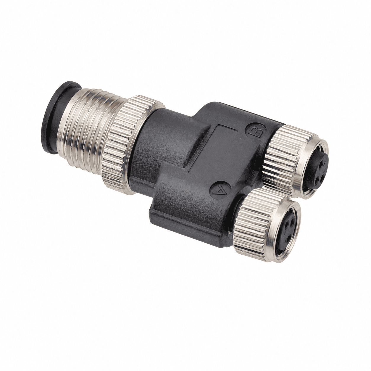 M12 Signal Type Y-Type M12 Male to 2 M8 Female Adapter