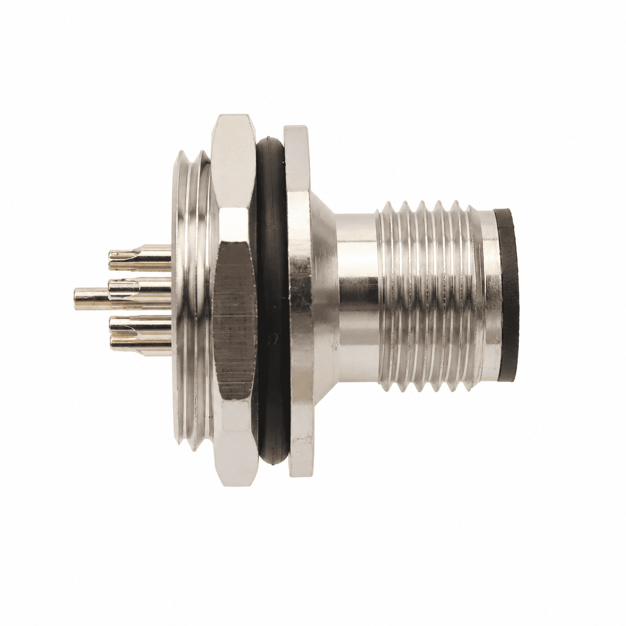 M12 Signal Type Front Mount Male Socket – Solder PG11