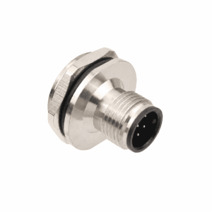 M12 Signal Type Front Mount Male Socket – Solder PG11