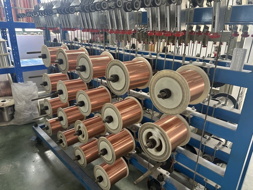 Copper conductor processing equipment used for industrial cable production