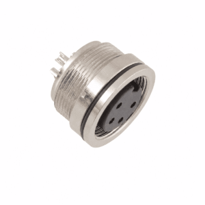 M16 Signal Type Front Mount Female Socket – Solder M18×0.75