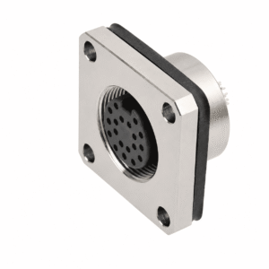 M16 Signal Type Female Square Socket – Solder 20×20