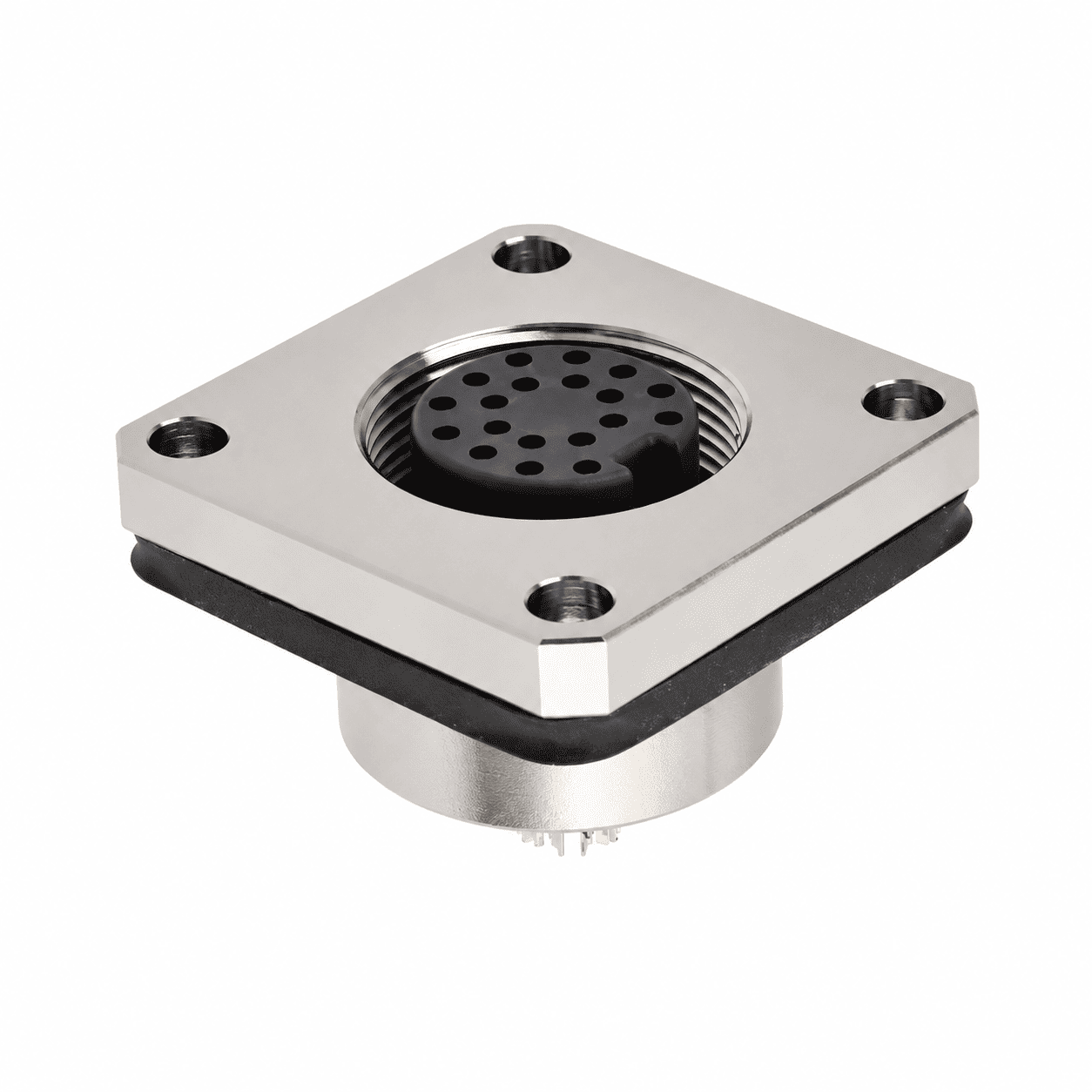 M16 Signal Type Female Square Socket – Solder 20×20