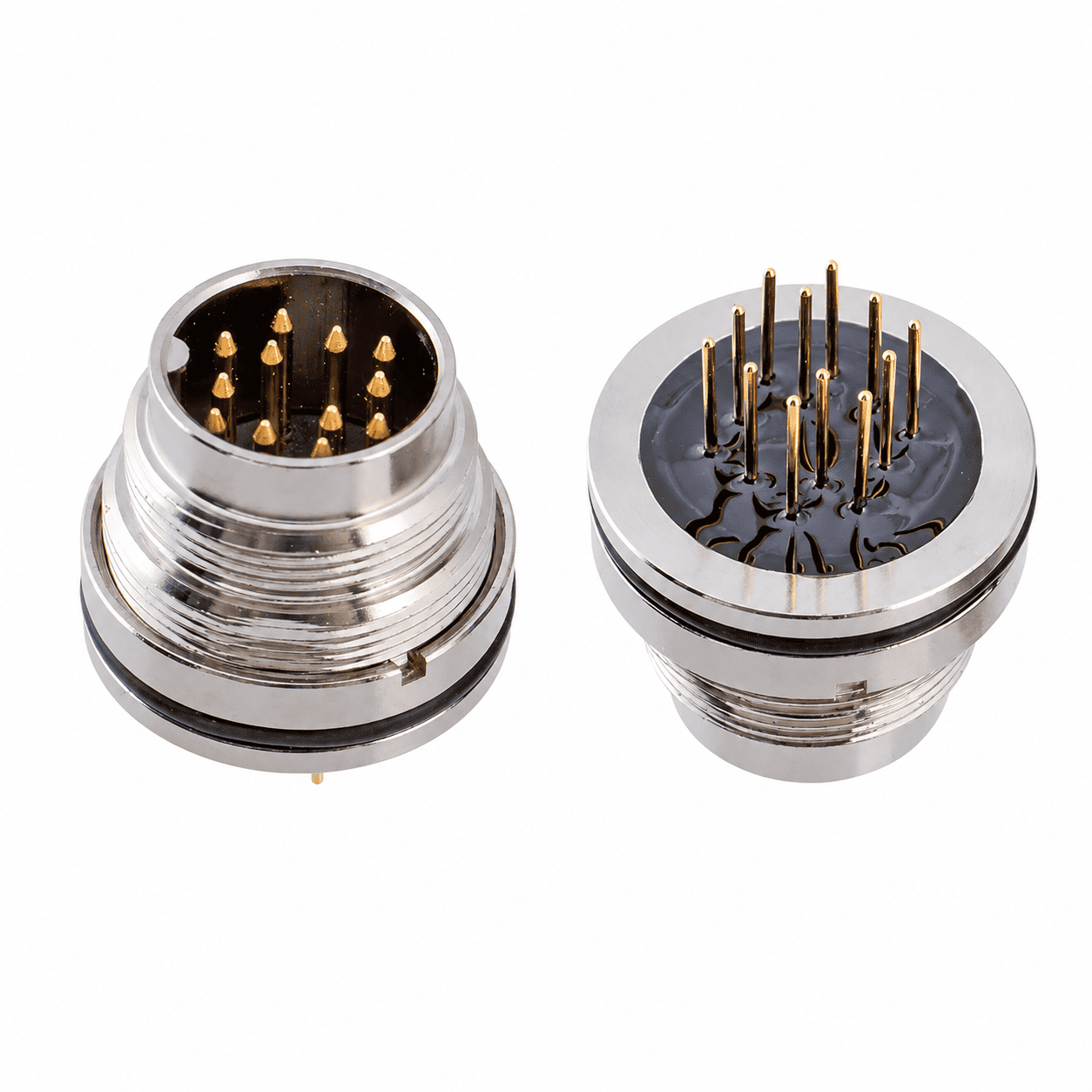 M16 Signal Type Back Mount Male Socket – PCB M18×0.75