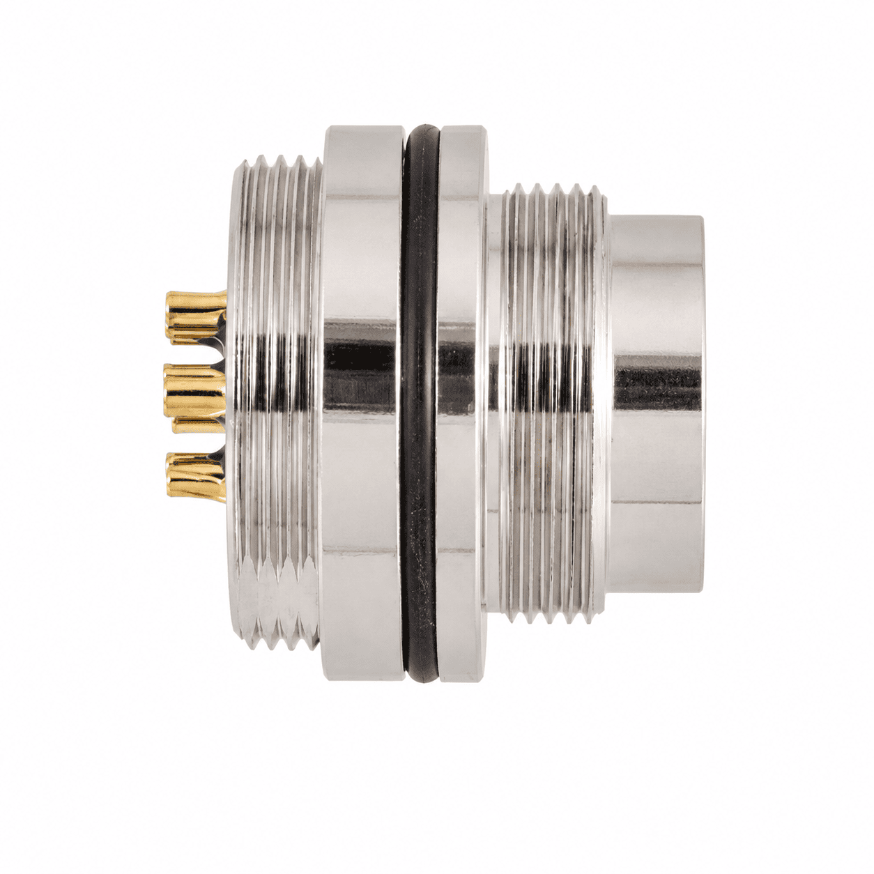 M16 Signal Type Front Mount Male Socket – Solder M18×0.75