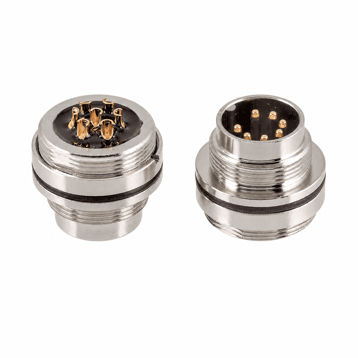 M16 Signal Type Front Mount Male Socket – Solder M18×0.75