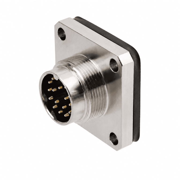 M16 Signal Type Male Square Socket – Solder 20×20