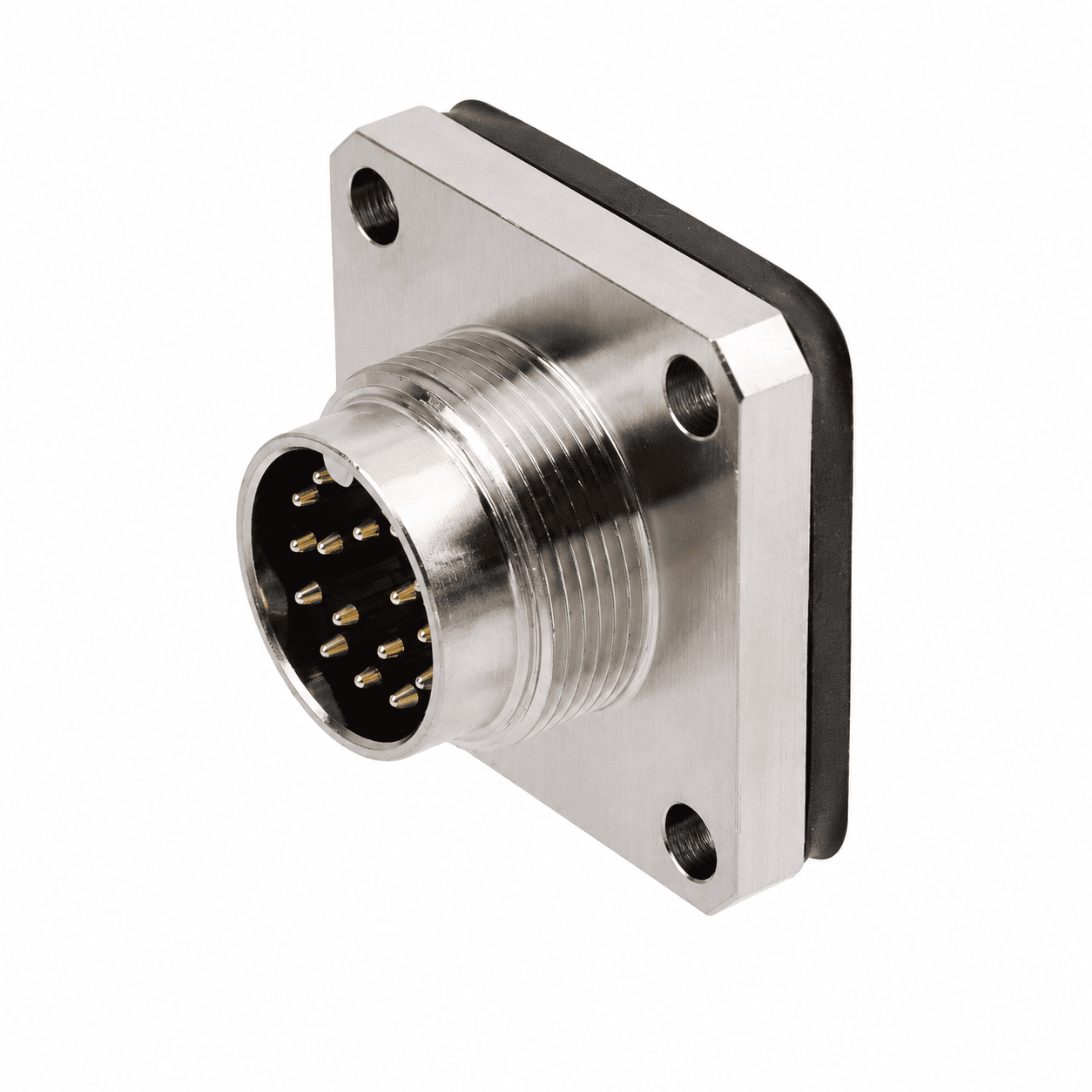 M16 Signal Type Male Square Socket – Solder 20×20