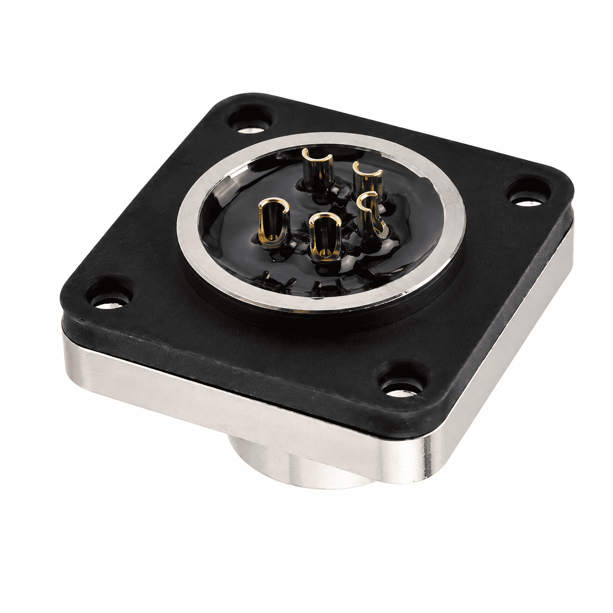 M16 Signal Type Male Square Socket – Solder 20×20