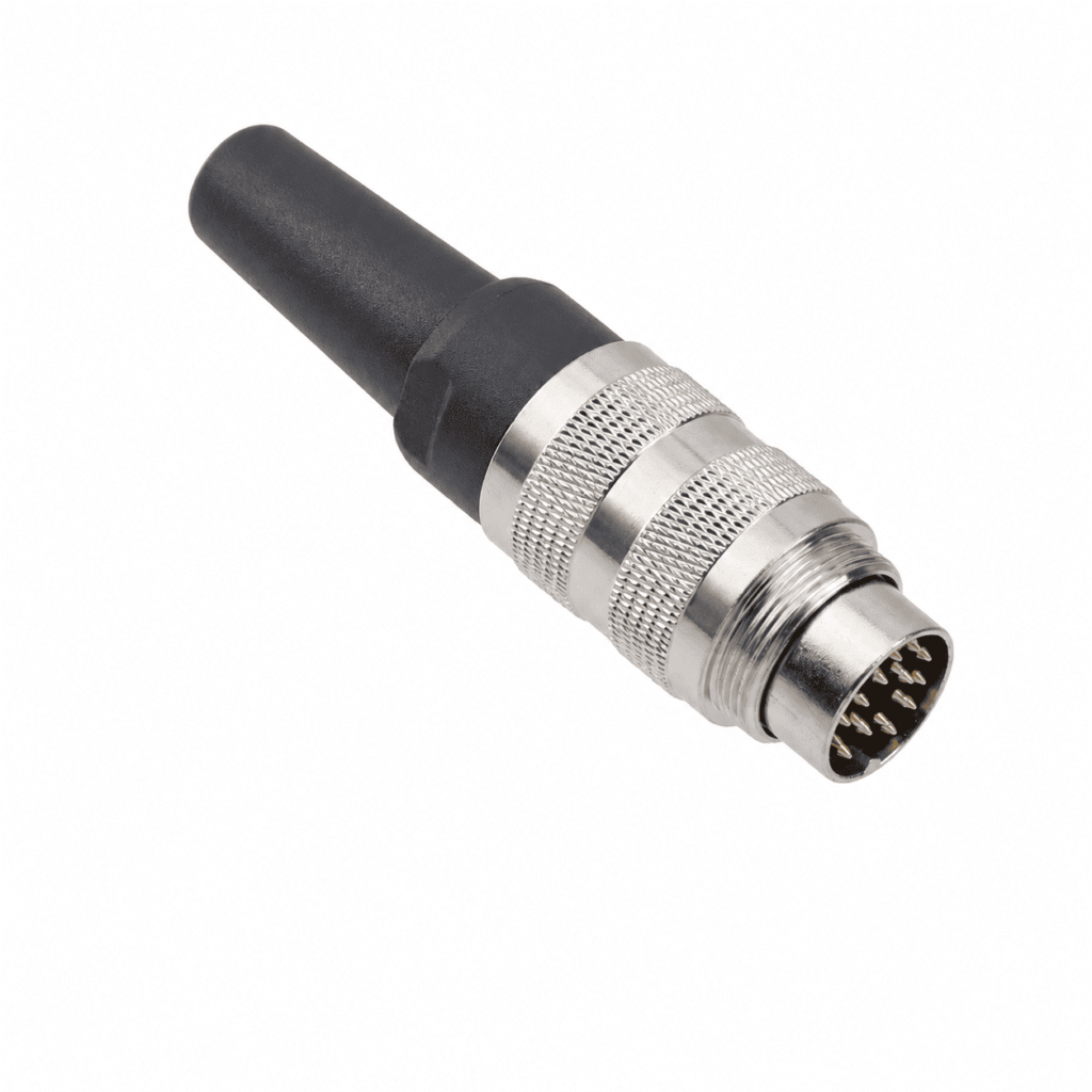 M16 Signal Type Straight Male Plastic Assembled Plug – Solder