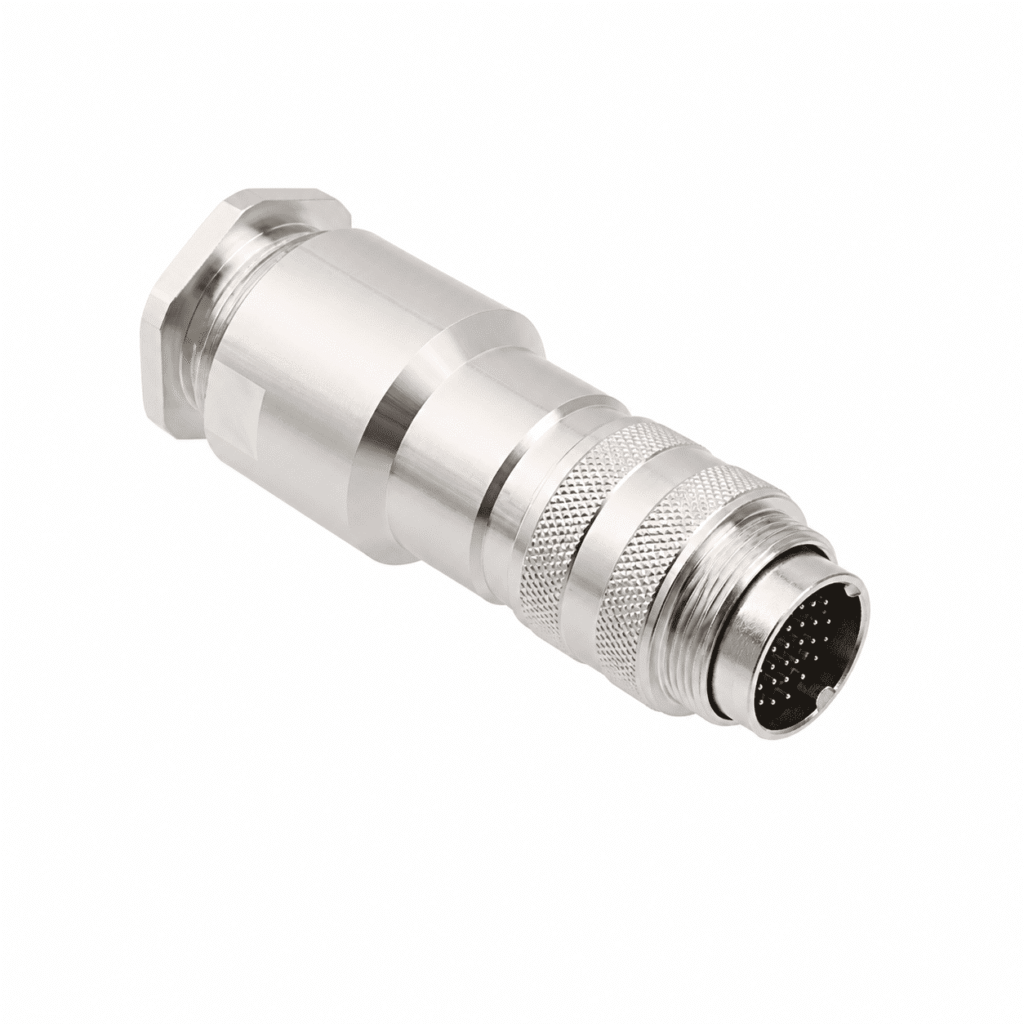 M16 Signal Type Straight Male Metal Assembled Plug – Solder