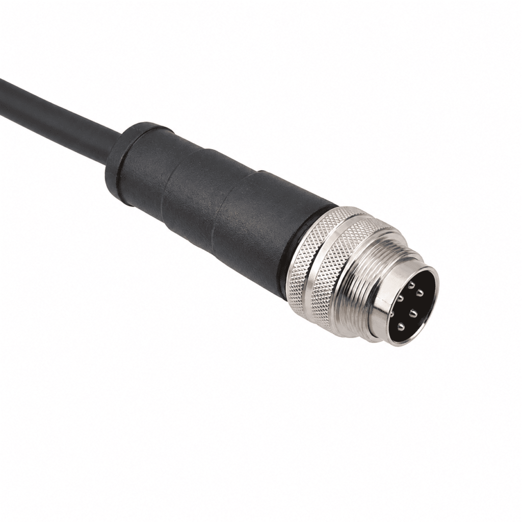 M16 Signal Type Straight Male Overmolded Plug