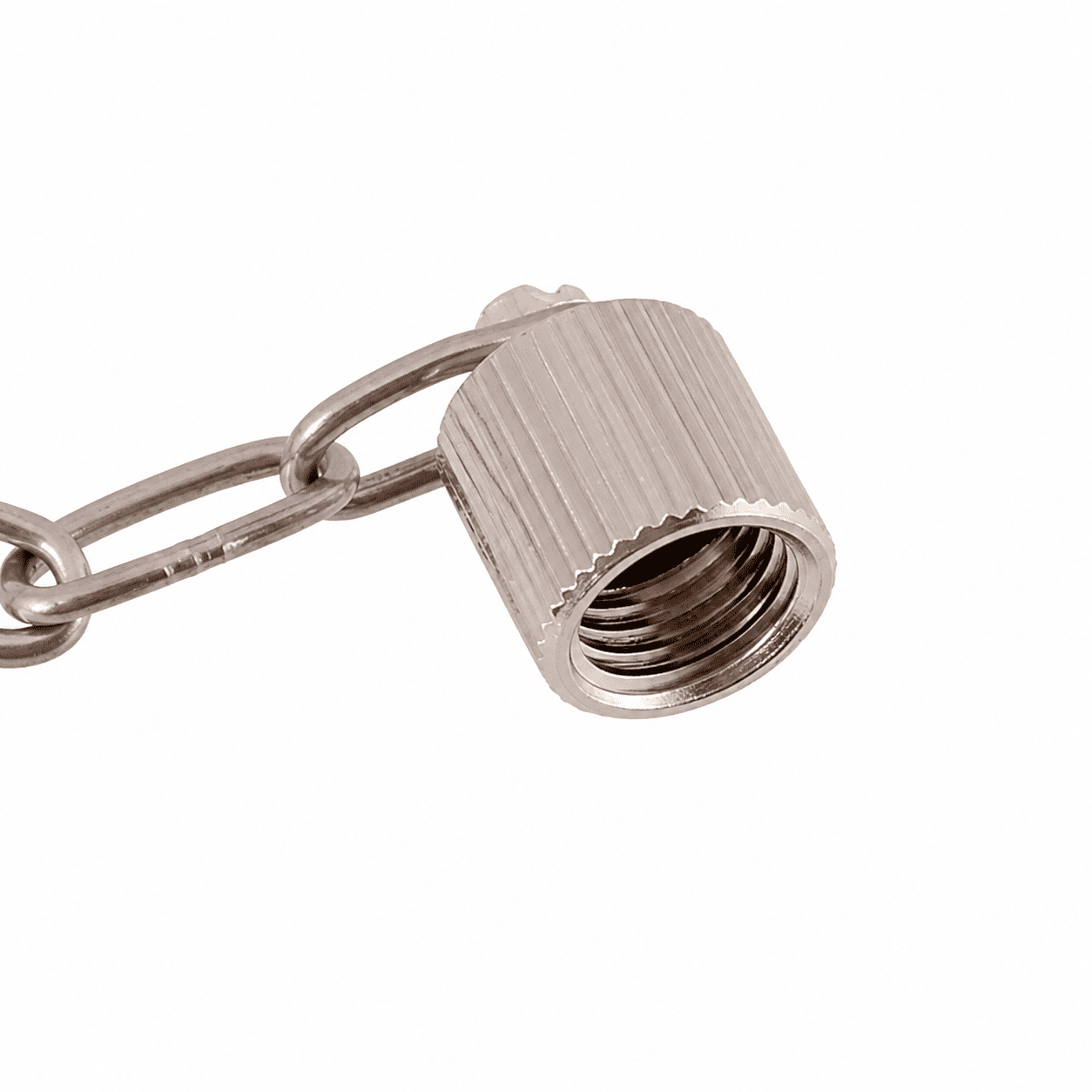 M8 All-Metal Dust Cover – Internal Thread with Metal Chain