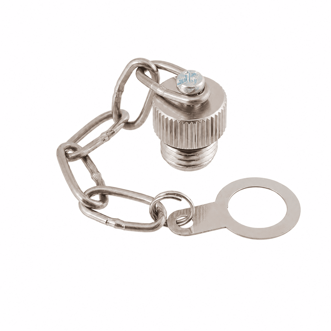 M8 All-Metal Dust Cover – External Thread with Metal Chain