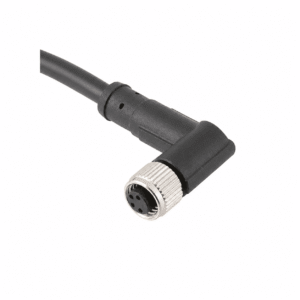 M8 Signal Type Angled Female Overmolded Plug