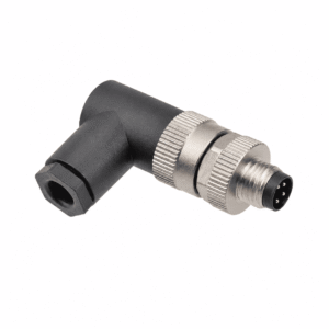 M8 Signal Type Angled Male Plastic Assembled Plug – Screw Terminal