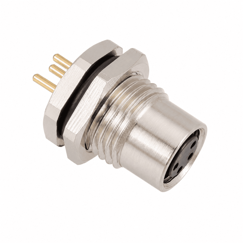 M8 Signal Type Back Mount Female Socket – PCB M11×1