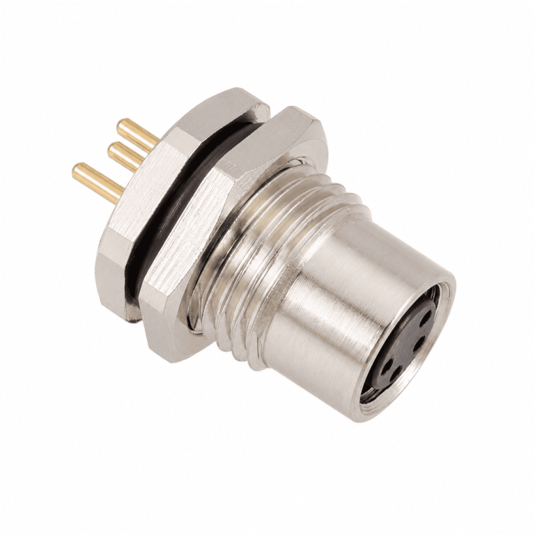 M8 Signal Type Back Mount Female Socket – PCB M11×1