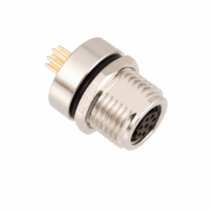 M8 Signal Type Back Mount Female Socket – PCB M12×1